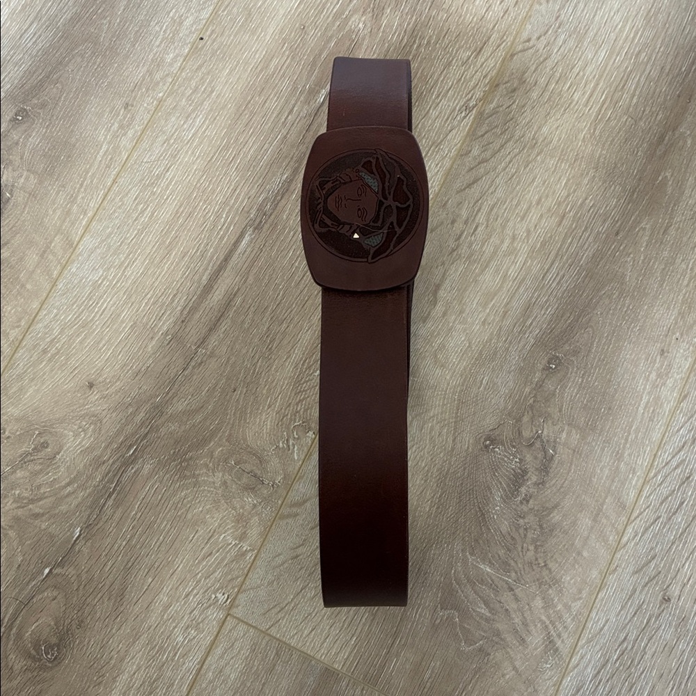 Versace Medusa Leather Belt